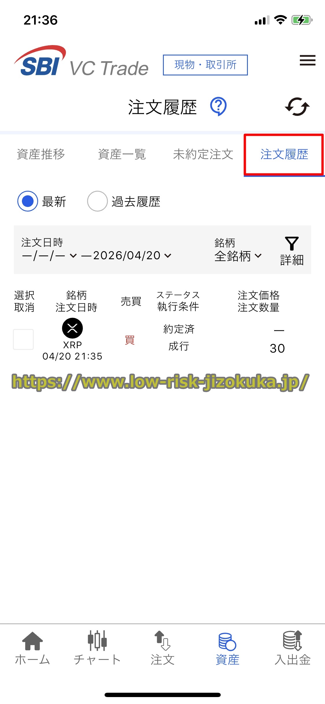 SBIVCトレード
